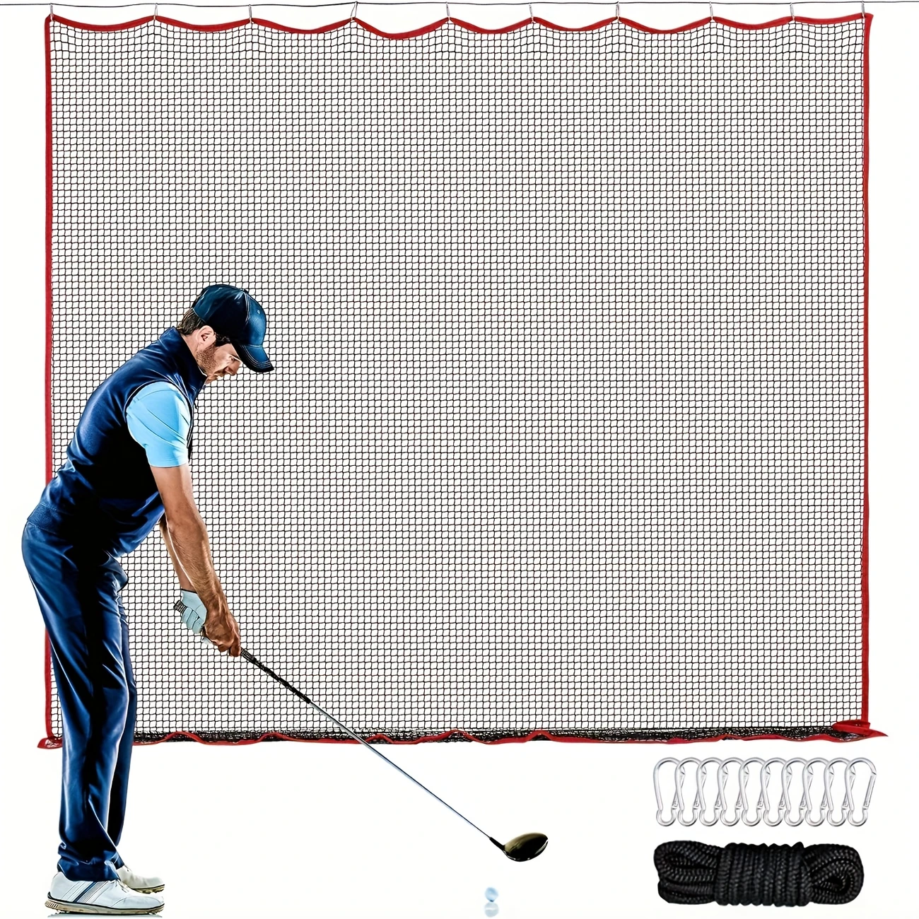 Practice Net Hitting - Golf Netting, 10x10 Ft Golf Practice