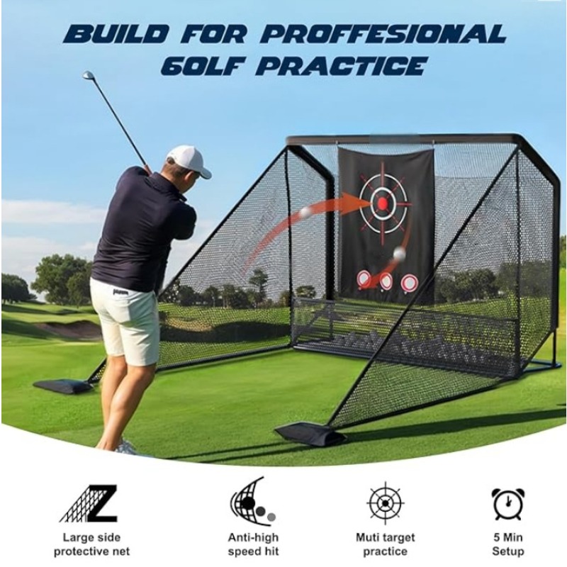 Golf Practice Net Swing Traini - Practice Net Hitting review and price