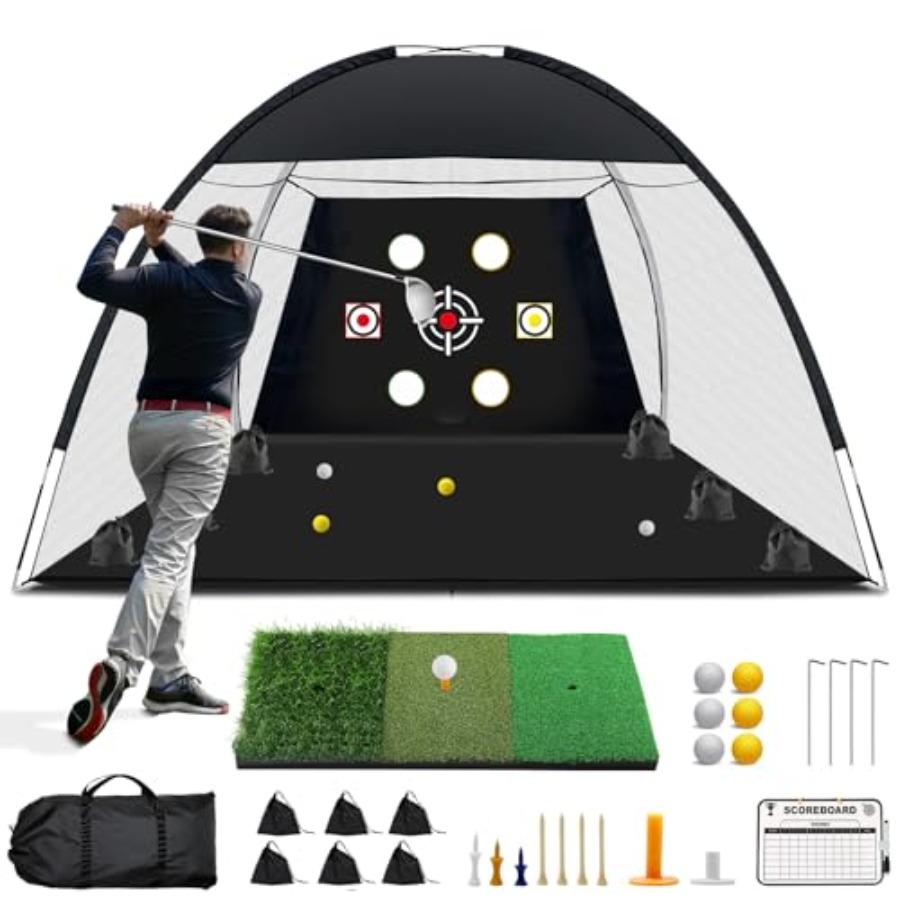 Golf Net, 10x7 Ft Practice Hit - Practice Net Hitting review and price