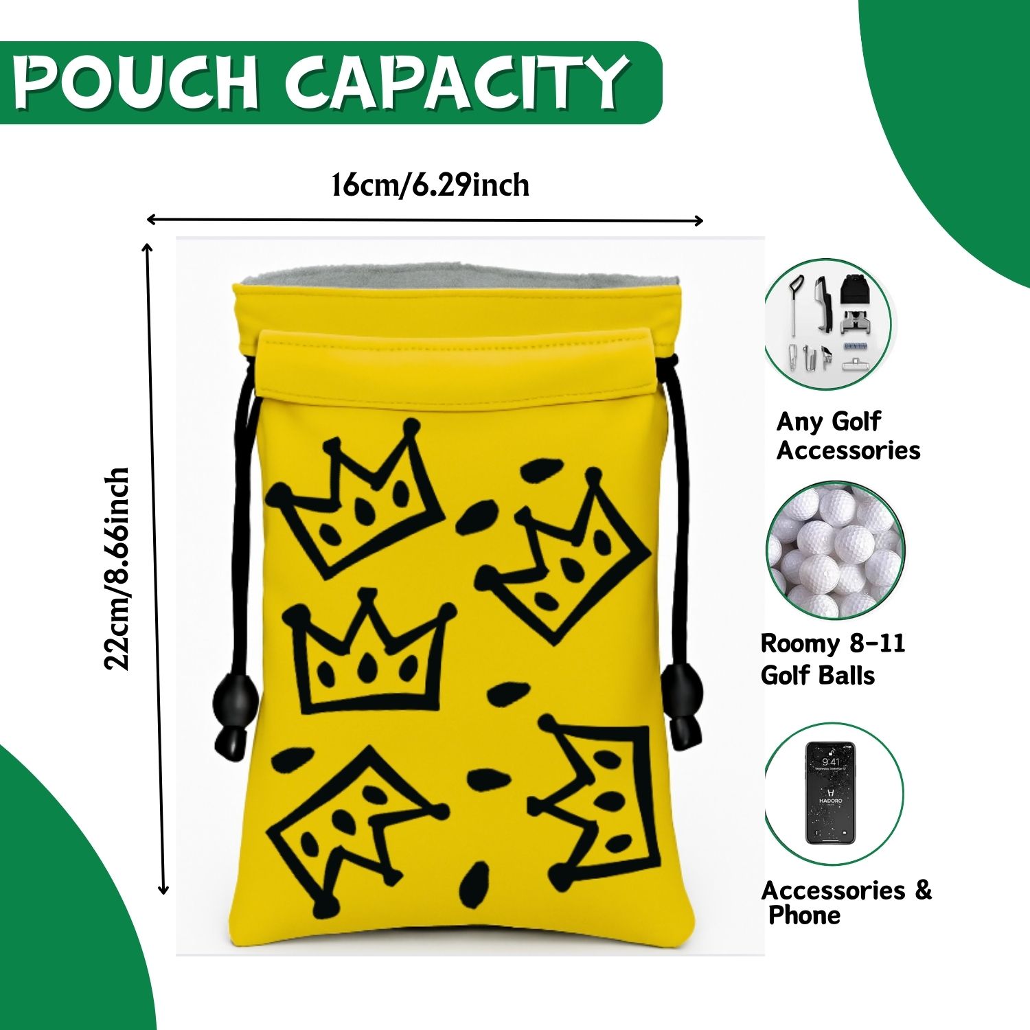 Crown Golf valuable item bag,  - Golf Equipment Stores review and price