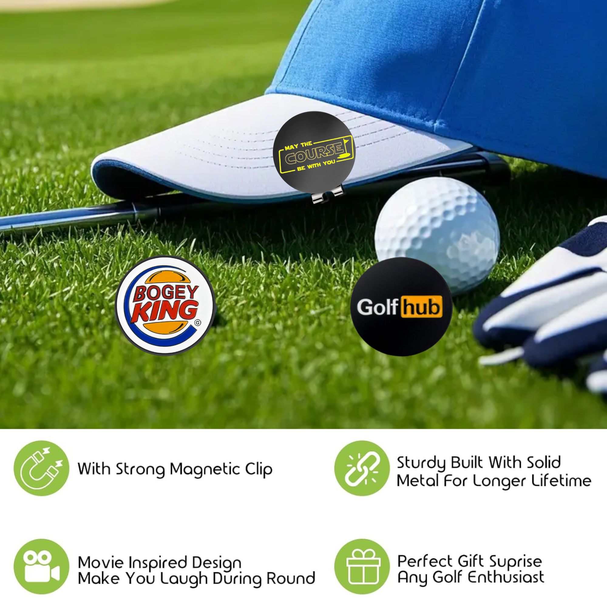 3 Pcs Funny Golf Ball Markers  - Golf Ball Premium review and price