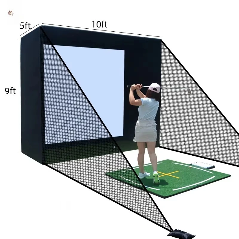 Golf Simulator Enclosure Nets  - Practice Net Hitting review and price