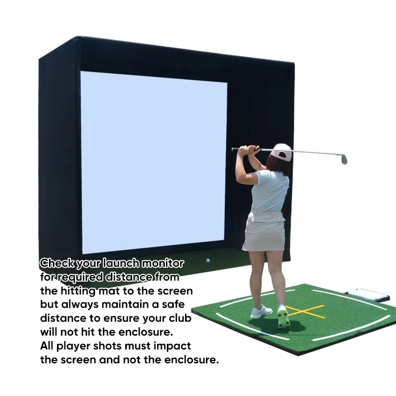 Golf Simulator Enclosure Nets  - Practice Net Hitting review and price