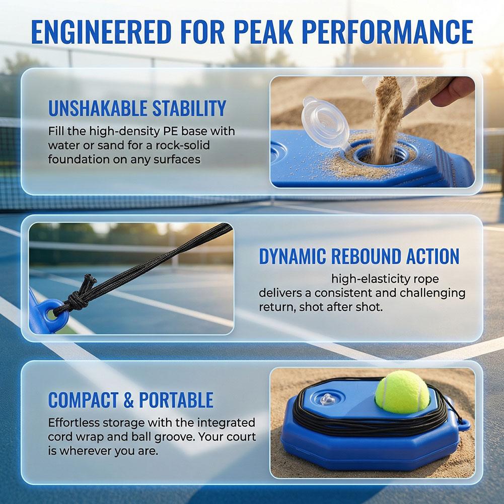 Portable Tennis Rebound Net -  - Practice Net Hitting review and price