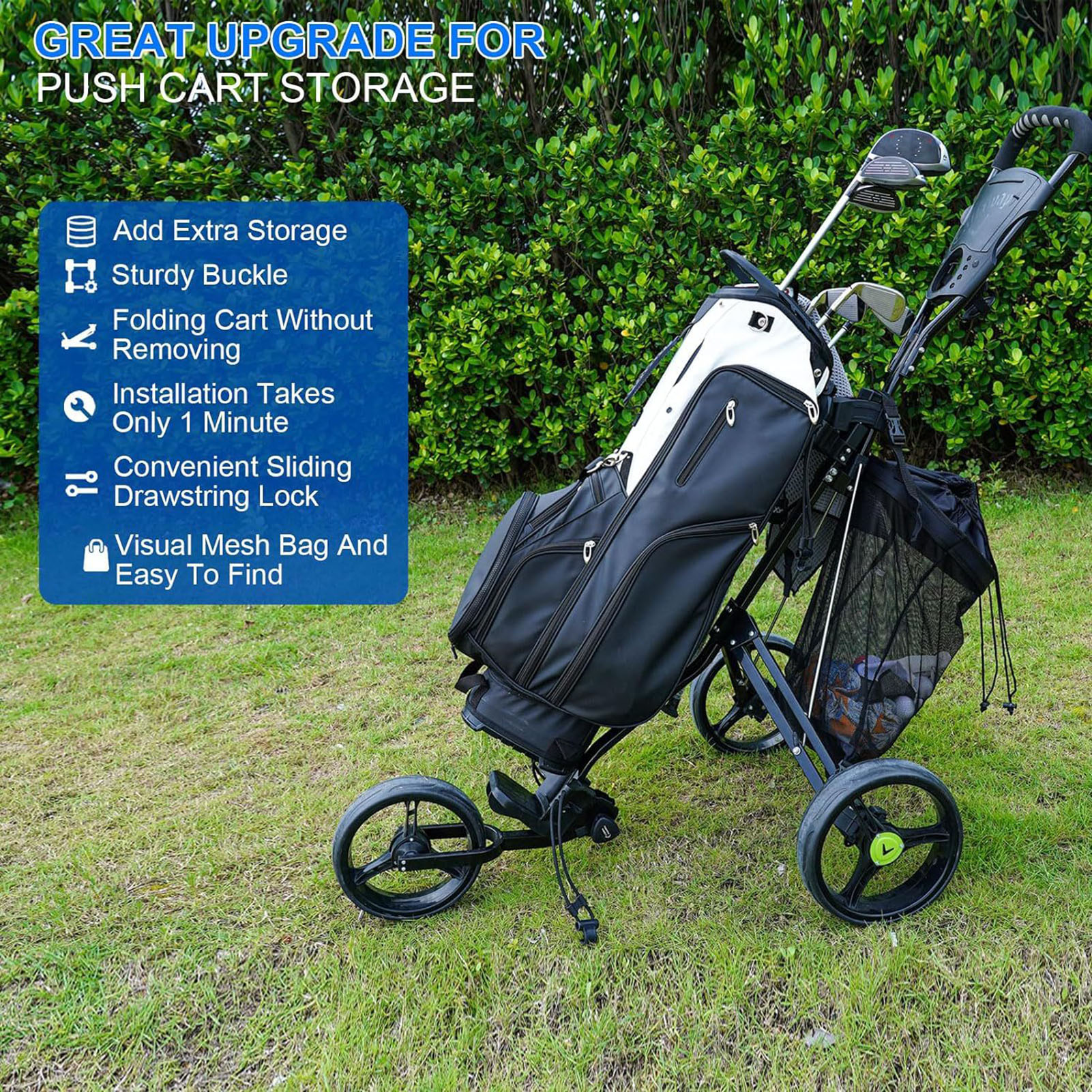 Trolley Net Bag Universal Golf - Golf Equipment Stores review and price