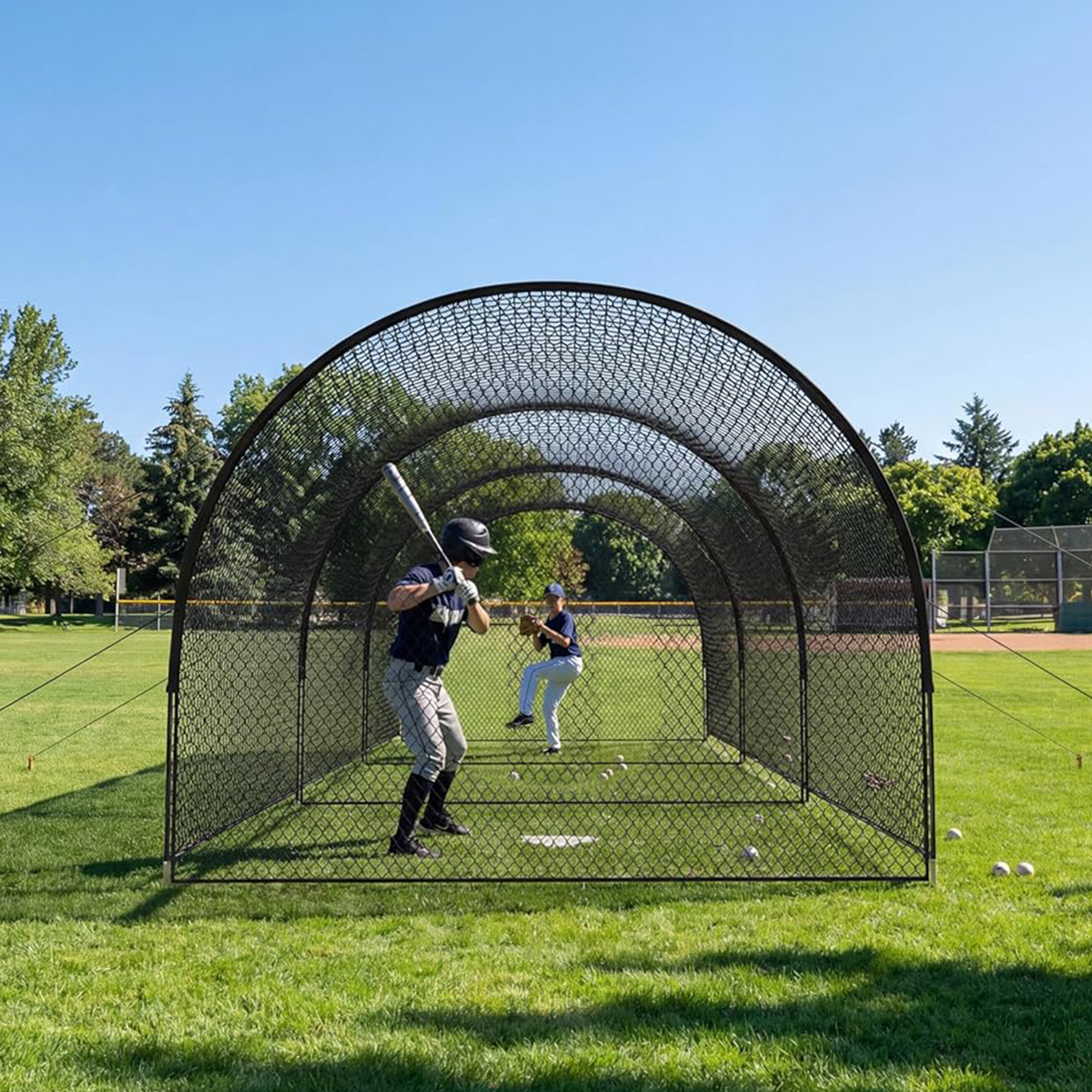 33FT/22FT Baseball Batting Cag - Practice Net Hitting review and price