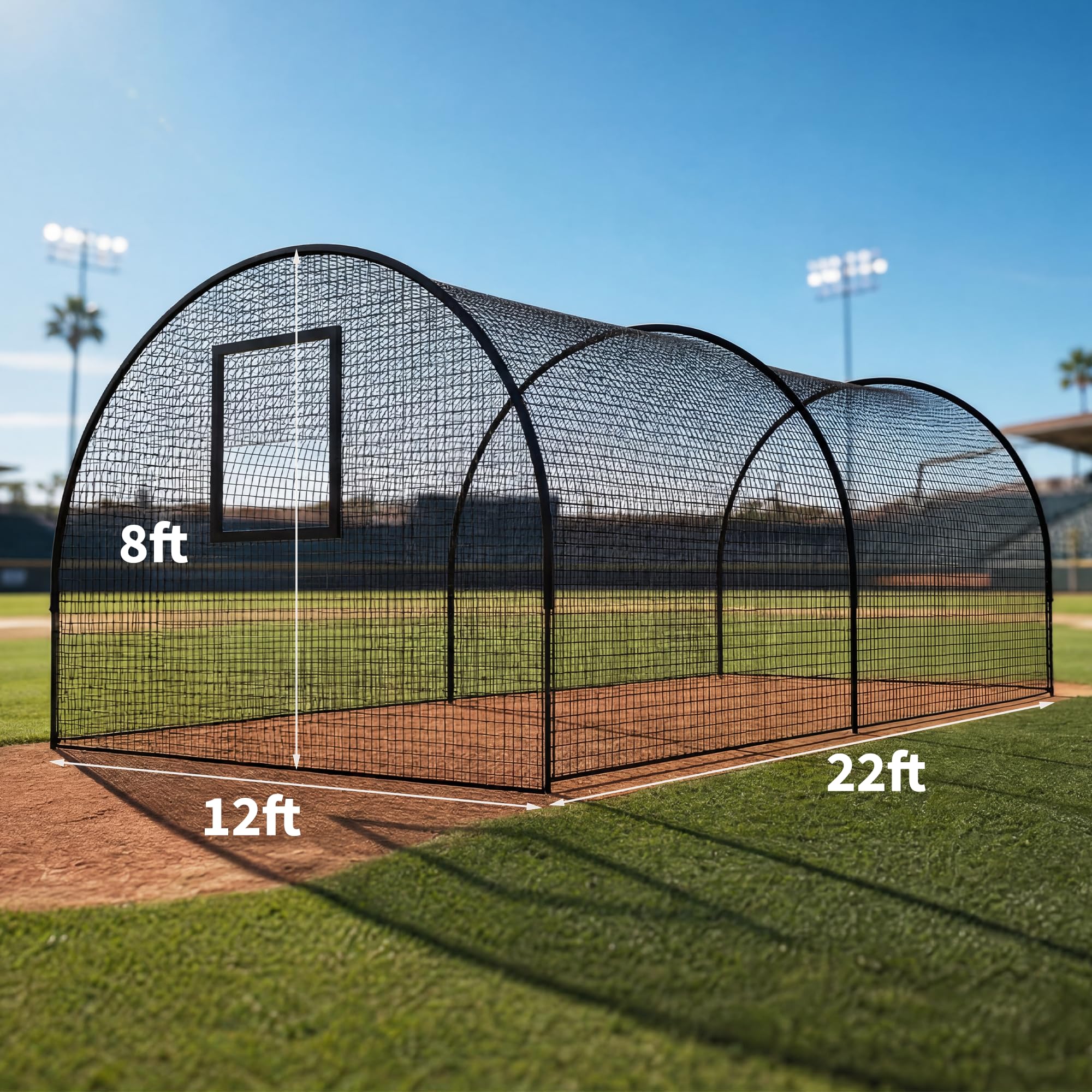 33FT/22FT Baseball Batting Cag - Practice Net Hitting review and price